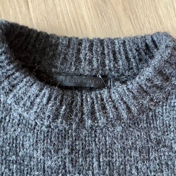 ** Jenni Kayne Women's Oversized Crewneck Alpaca Wool Sweater Size XS Gray - Picture 6 of 10